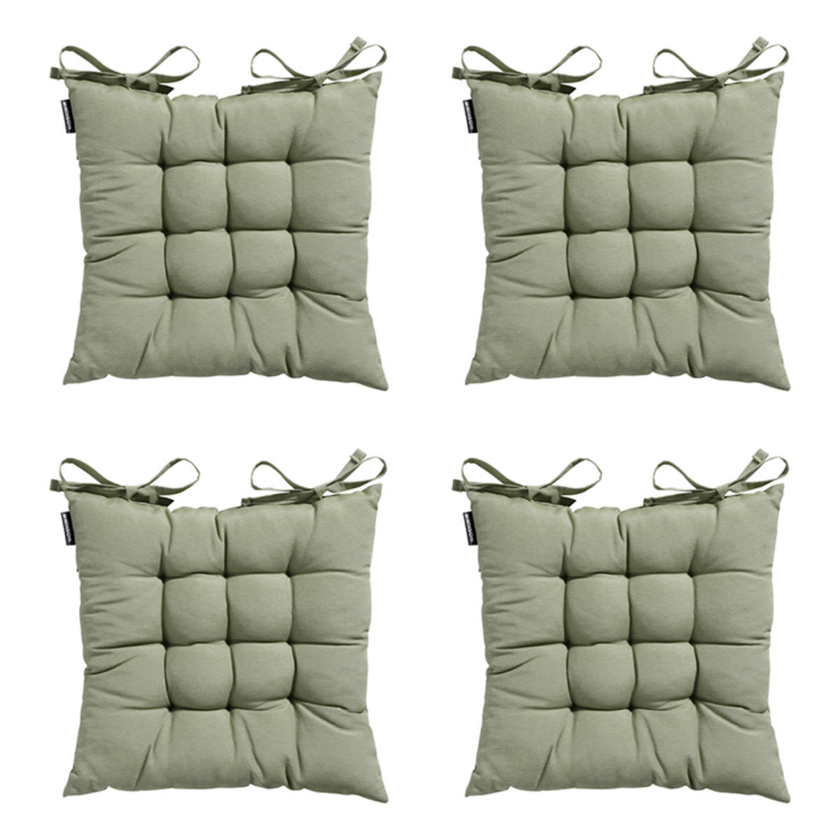 SITZKISSEN Panama 46/46 cm 4er-Set - Hellgrün, Textil (46/6/46cm) - Madison