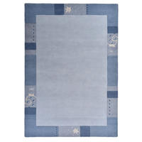 HANDTUFTTEPPICH Royal Ganges 240x300 cm - Hellblau, Textil (240/300cm) - THEKO