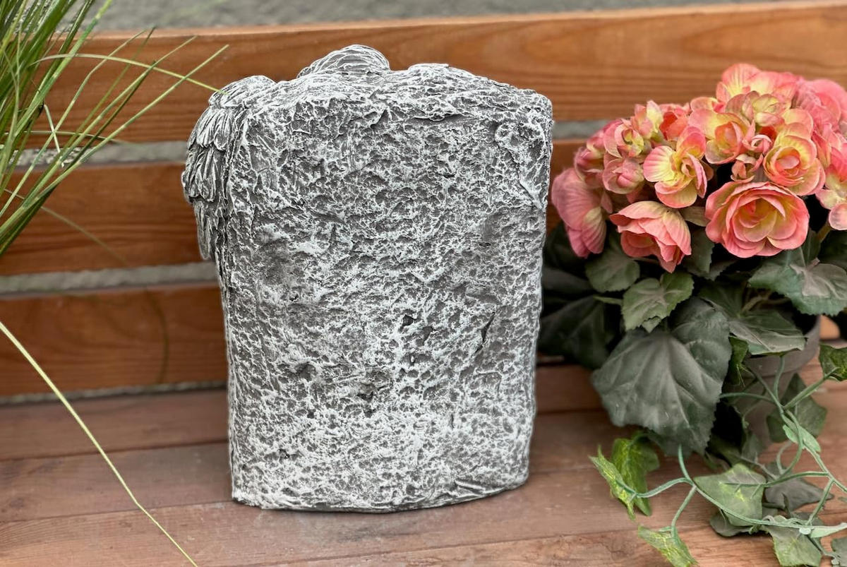 STEINFIGUR Engel In Loving Memory frostfest Steinguss Stein - Grau, Stein (19/25/8cm) - stoneandstyle