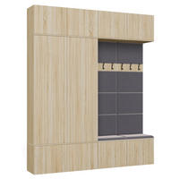 DULAP PENTRU HOL modern, set de dulapuri – șifonier pentru haine și dulap pentru pantofi, stejar Sonoma 200/238/35 - stejar Sonoma, compozit lemnos (200/238/35cm) - RAUMHIRSCH FURNITURE