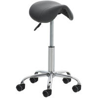 HOCKER Lederlook grau - Chromfarben/Grau, Textil/Metall (46/53/46cm) - CLP