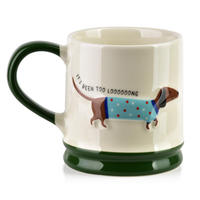 HRNEK DOXIE, porcelán, 8/12,3/9,2cm - zelená barva, keramika (0.32L) - Mondex