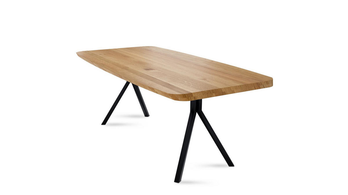 MASSIVHOLZTISCH Danette 10 180x77x90 Esszimmertisch Wildeiche geölt - Wildeiche, Holz (180/77/90cm) - 58aufmkessel