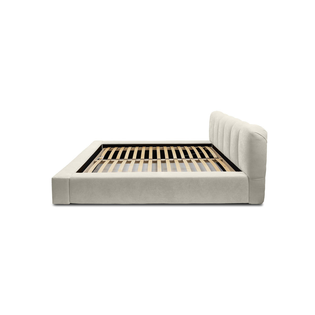 POLSTERBETT schenilen Struktur Ranera 160x200 cm, Creme - Creme, Textil (160/200cm) - Fedve