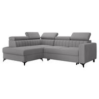 COLTAR Milano 2RRLXP, Stanga LXP+R+2R - gri deschis, material textil/lemn (249/195cm) - MIRJAN24