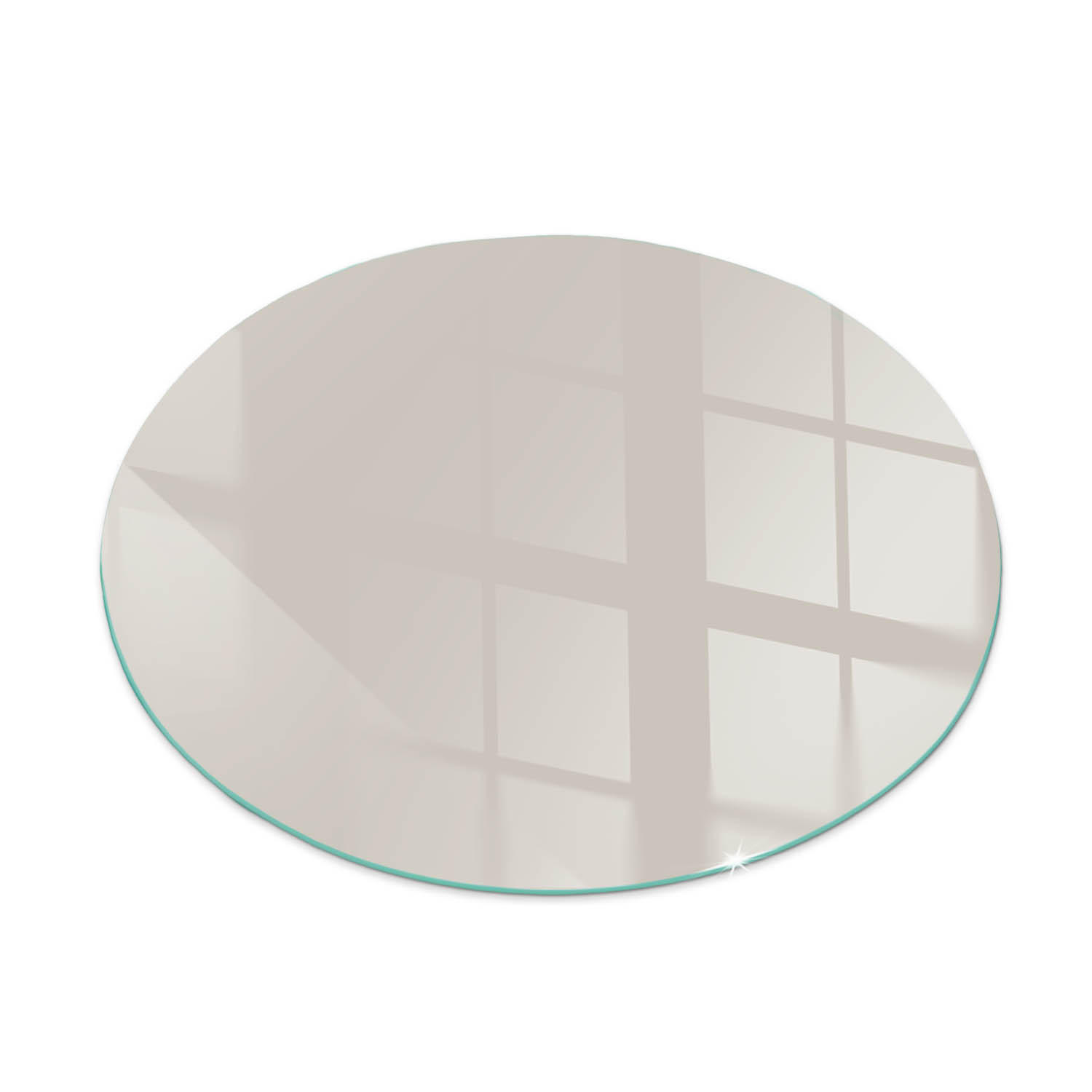 ArtPrintCave Glasplatte Creme 50x50x0.4 cm