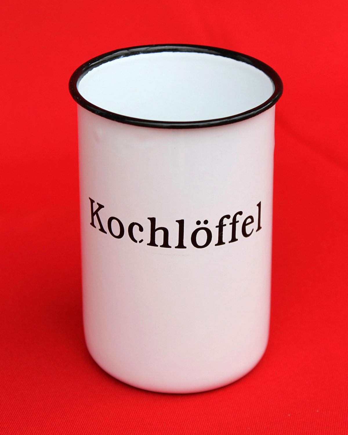 KOCHLÖFFELHALTER Metall emailliert Weiß 11,5 cm - Weiß, Metall (8/11.5/8cm) - DanDiBo