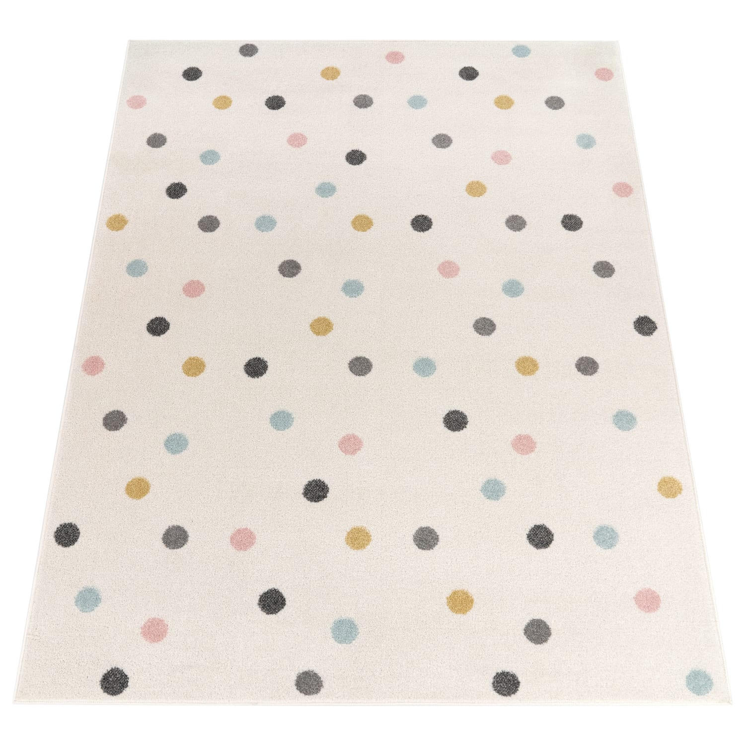 KINDERTEPPICH Punkte Kinderzimmer schmutzabweisend Mehrfarbig Rechteckig 160x220 - Multicolor, Textil (160/220cm) - KADIMA DESIGN