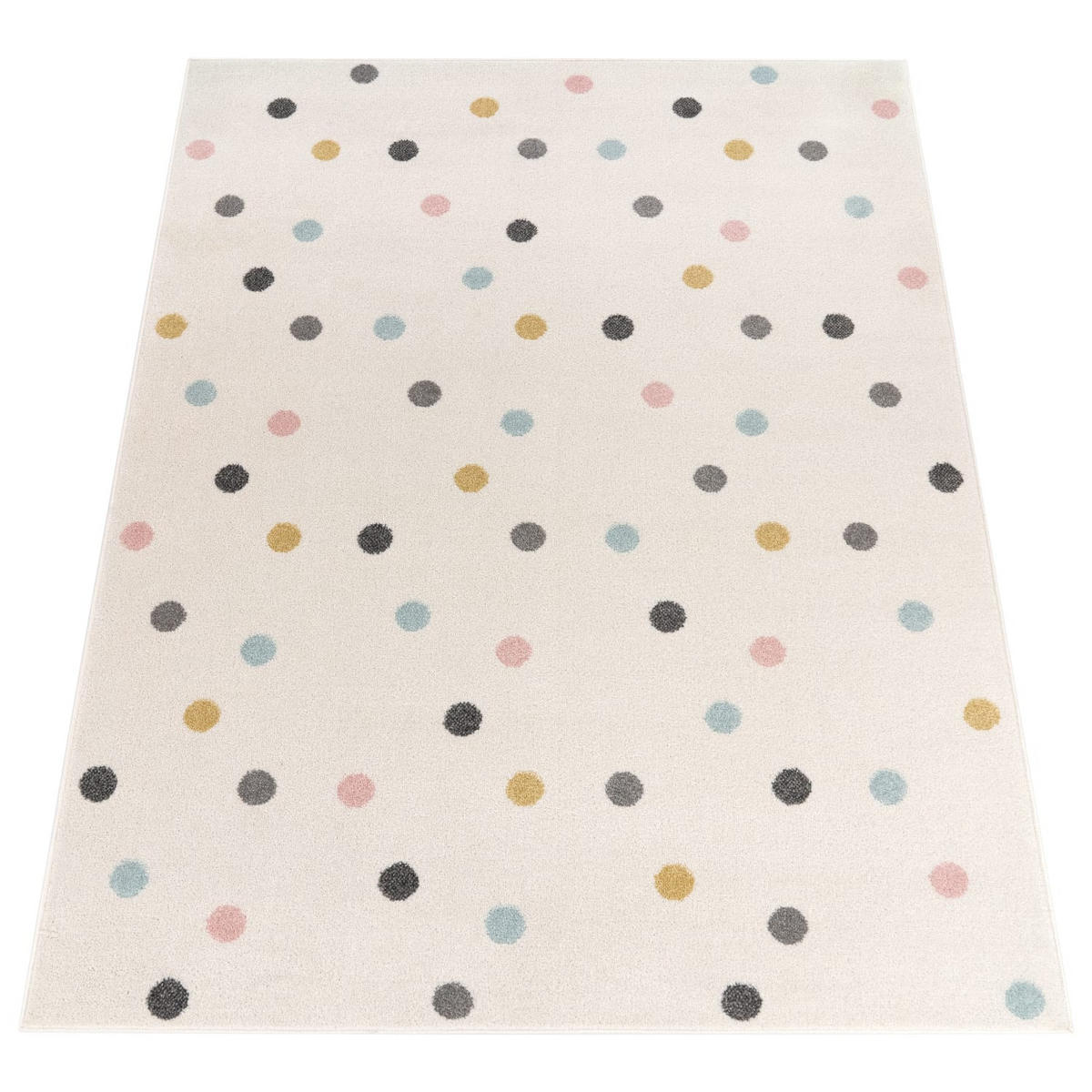 KINDERTEPPICH Punkte Kinderzimmer schmutzabweisend Mehrfarbig Rechteckig 160x220 - Multicolor, Textil (160/220cm) - KADIMA DESIGN