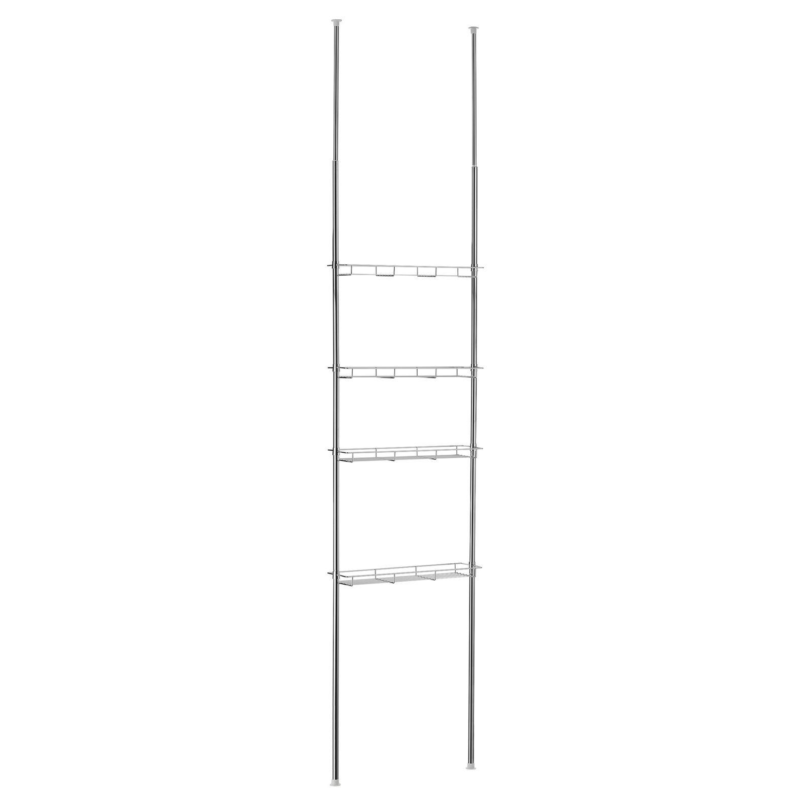 Thumbnail - Idimex Duschregal, Chrom, Metall, Mode, 59x250x16 cm, Badezimmer, Baden & Duschen, Duschablagen