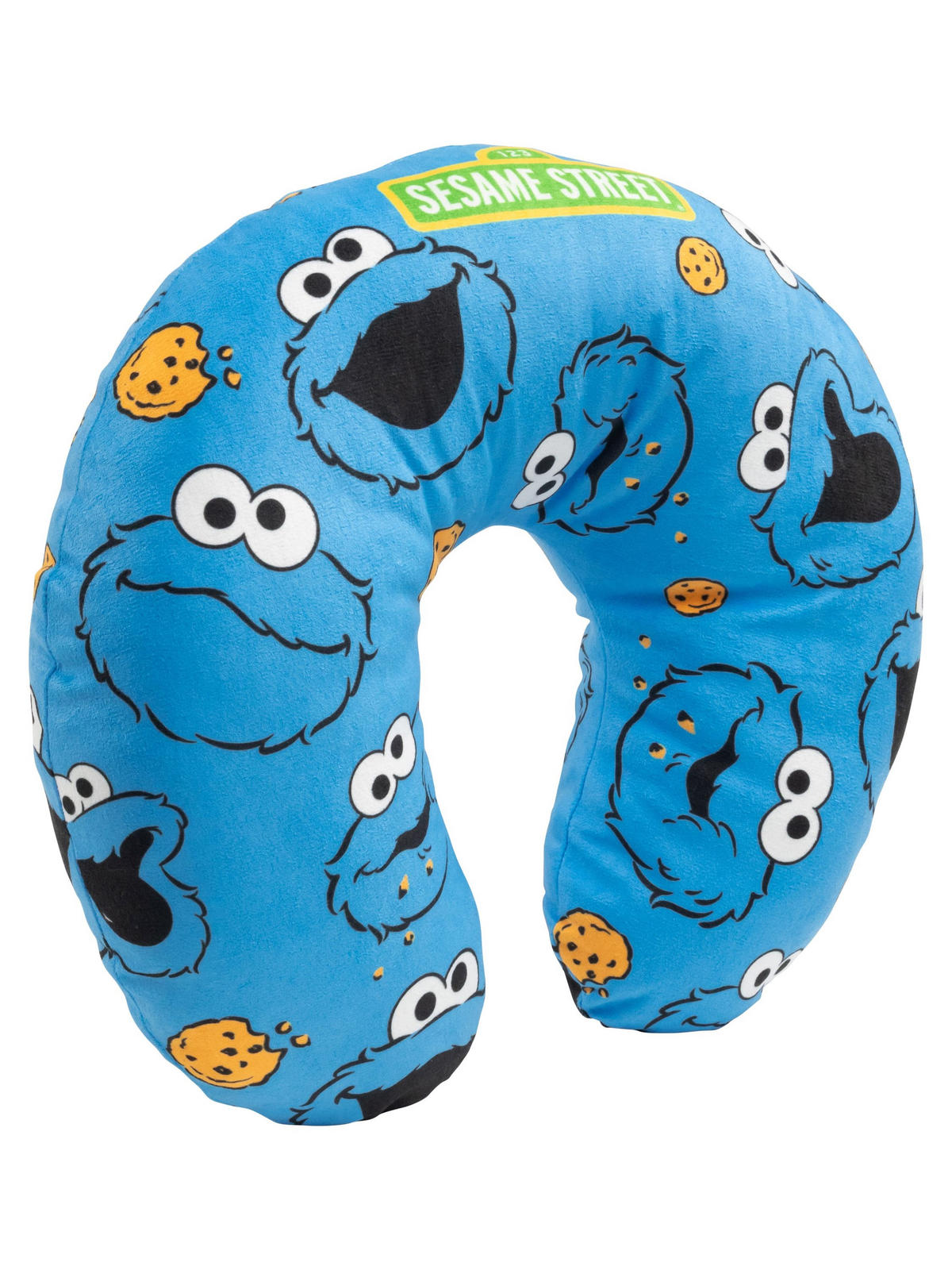 NACKENKISSEN Sesamstraße Krümelmonster Blau 35 x 30 cm - Blau, Textil (35/30cm) - United Labels