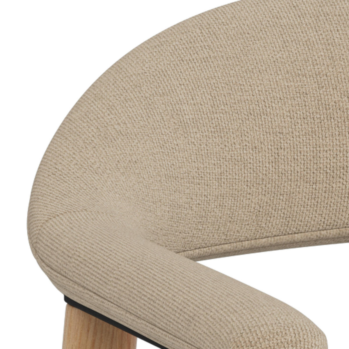 ARMLEHNSTUHL Hikari Komfort 2er-Set Graubeige - Greige, Holz/Textil (56/75.5/54cm) - Pillovely