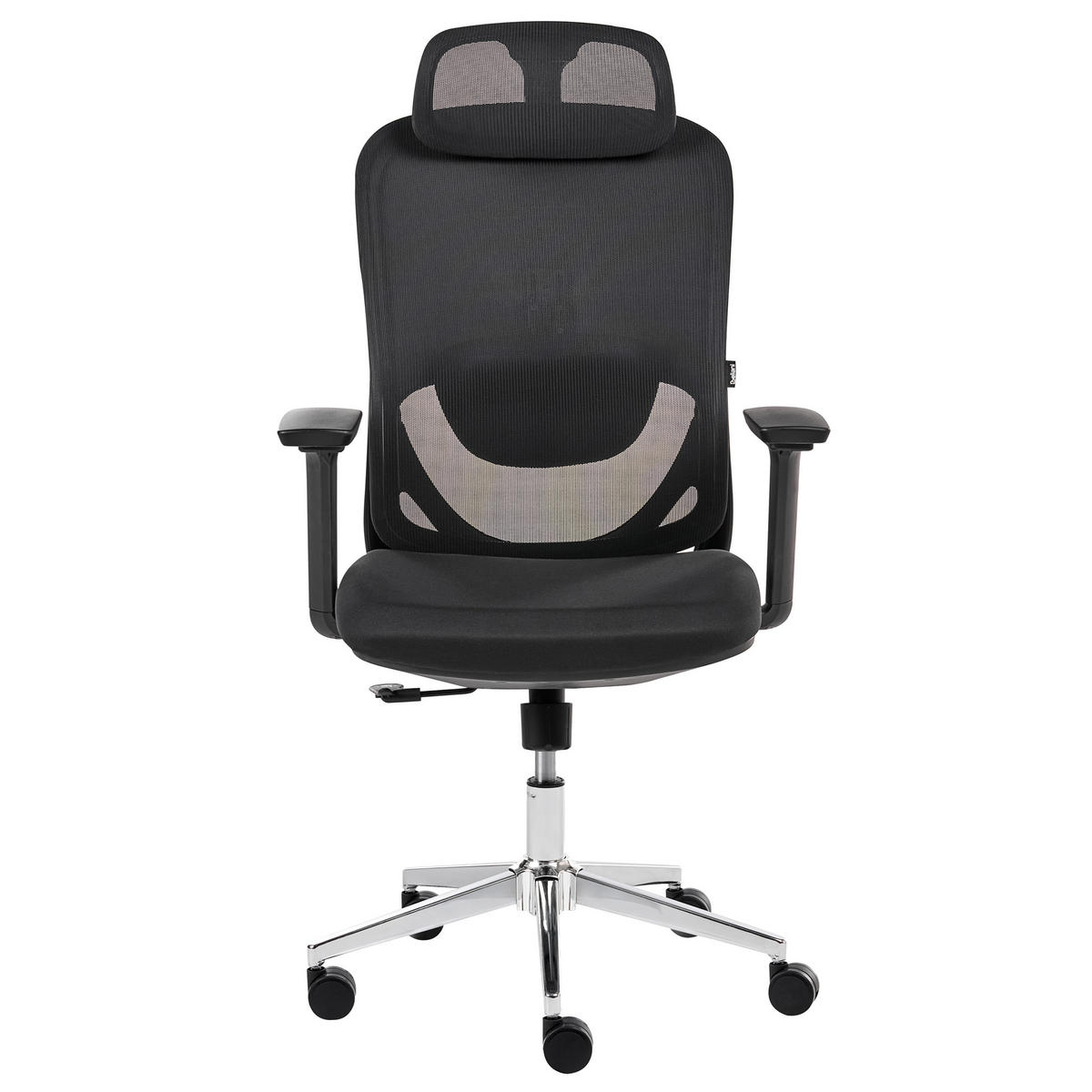 BÜROSTUHL SchwarzErvione - Schwarz, Textil (60/118/60cm) - Beliani