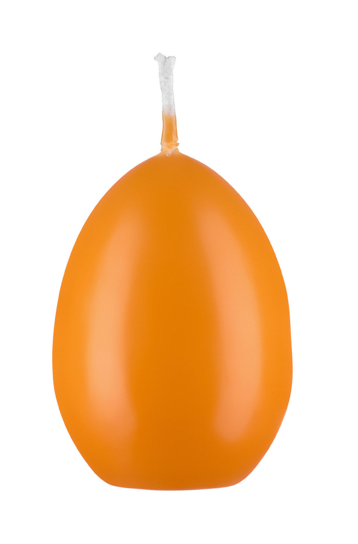 EIKERZE XXL, Straußenei Mandarin 200 x Ø 140 mm, 1 Stück - Orange, Paraffin (14/20/20cm) - Kopschitz Kerzen