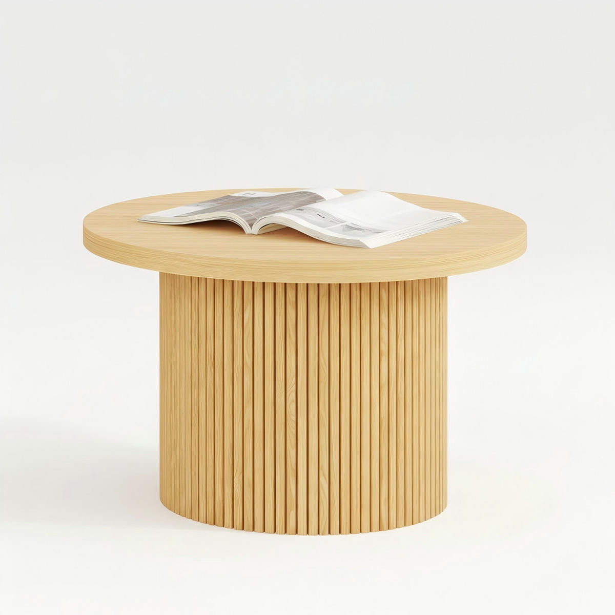 COUCHTISCH DE-012 Eiche Eichefarben - Eichefarben, Holz (60/60/40cm) - ComfortXL