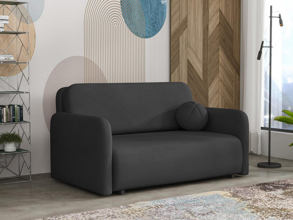 SCHLAFSOFA Viva Sun III - Schwarz, Holz/Textil (150/85/103cm) - MIRJAN24