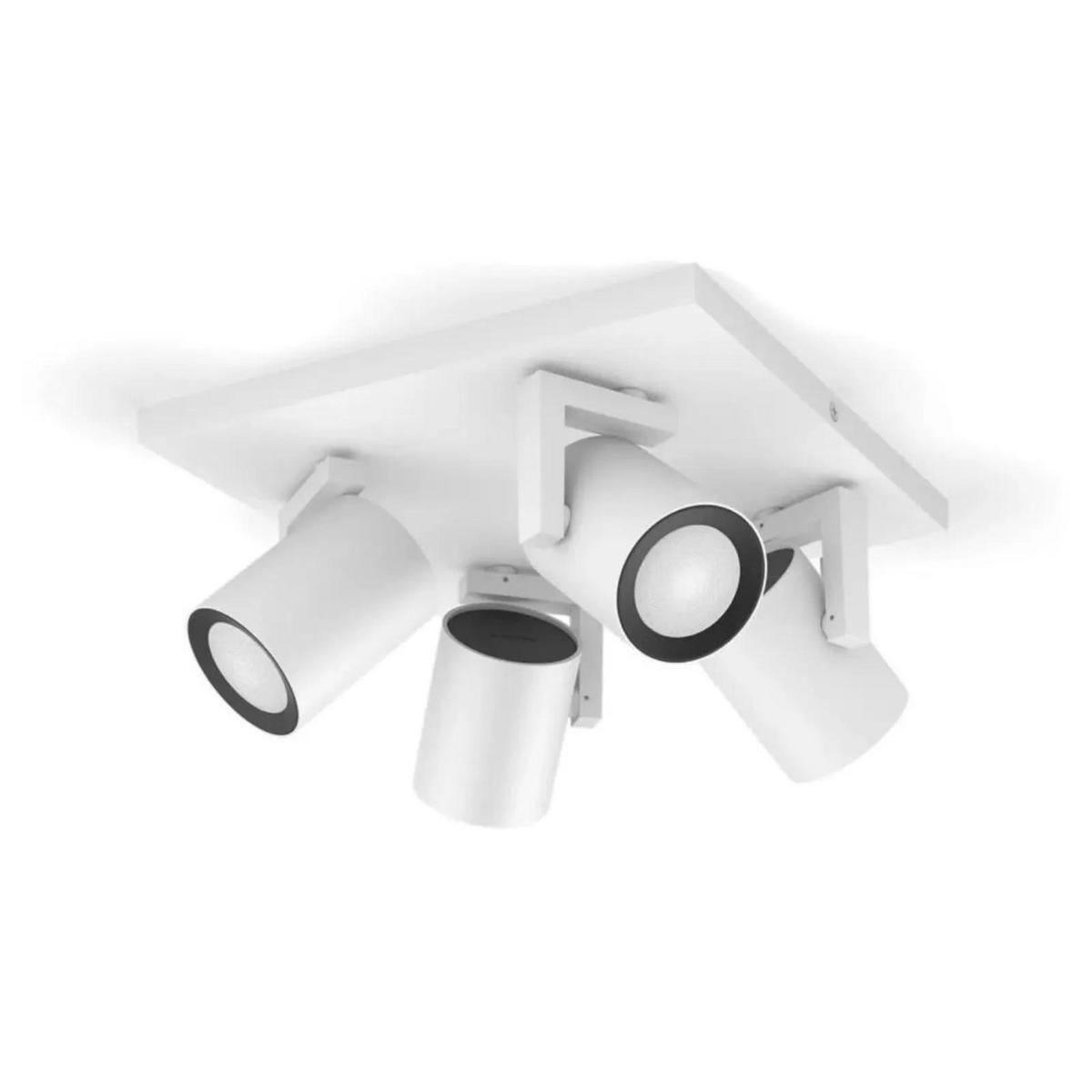 DECKENLEUCHTE Argenta Weiß - Weiß, Metall (24/24/12.7cm) - Philips HUE