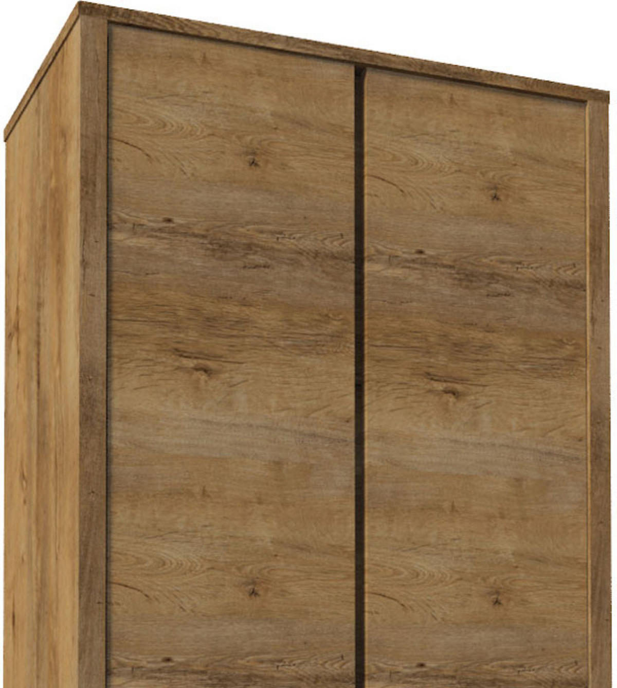 KLEIDERSCHRANK Montana Eiche Lefkas 90,3 / 53,3 / 196,6cm - Eichefarben, Holz/Holzwerkstoff (90.3/196.6/53.3cm) - Feldmann-Wohnen