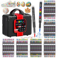 ACRYLSTIFTE Set 418 Farben mit 1-5 mm Pinselspitze - Multicolor, Kunststoff (1.3/1.3/15.2cm)