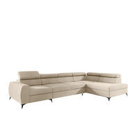 ECKSOFA Toronto Xl - Creme, Holzwerkstoff/Textil (340/200cm) - Fun Möbel