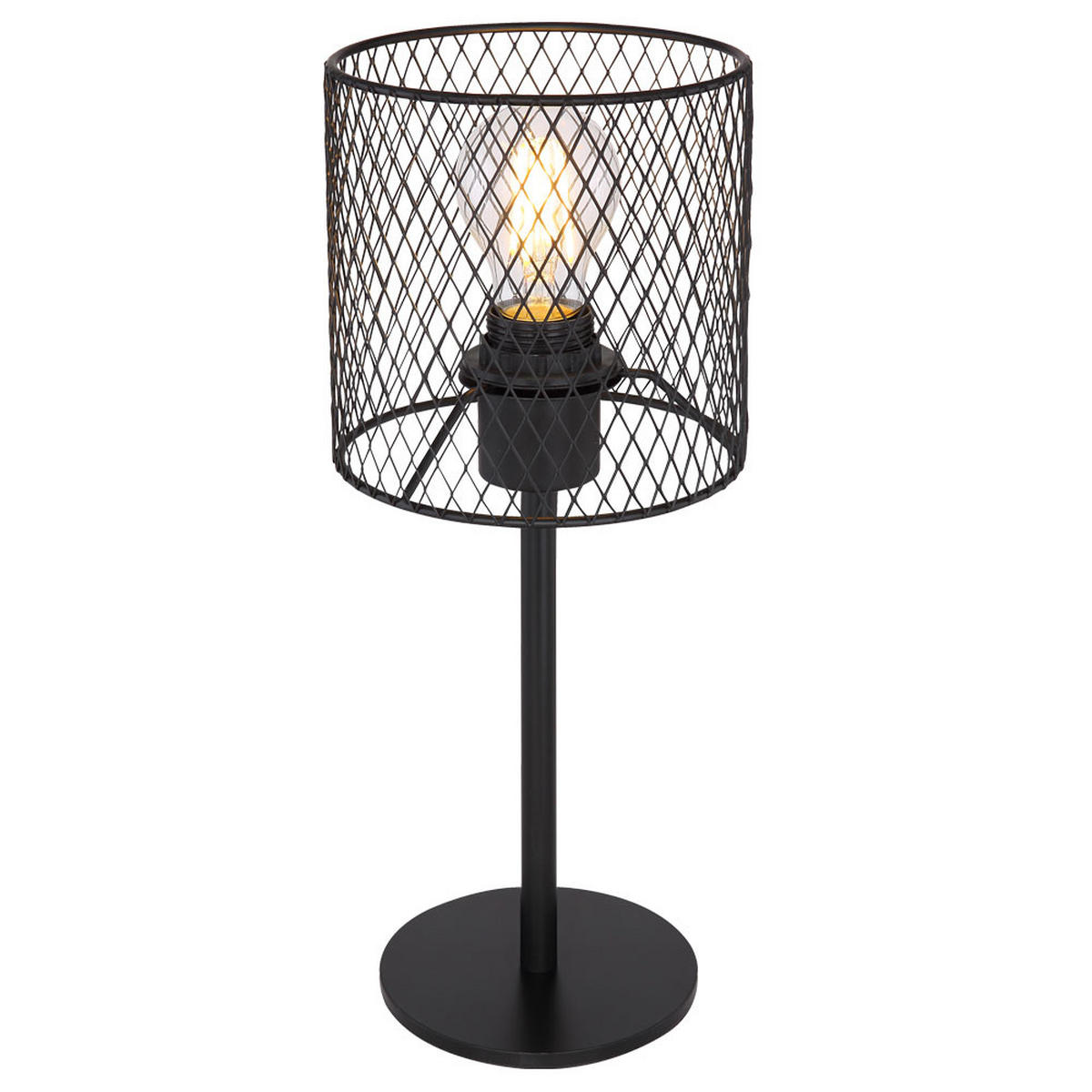 LED TISCHLEUCHTE Metall Schwarz - Schwarz, Metall (15/15/35cm) - Globo Lighting