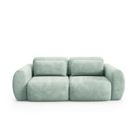 SOFA Camilla 3 Sitzplätze Wassergrün - Grün, Holz (266/95/121cm) - Petits-meubles
