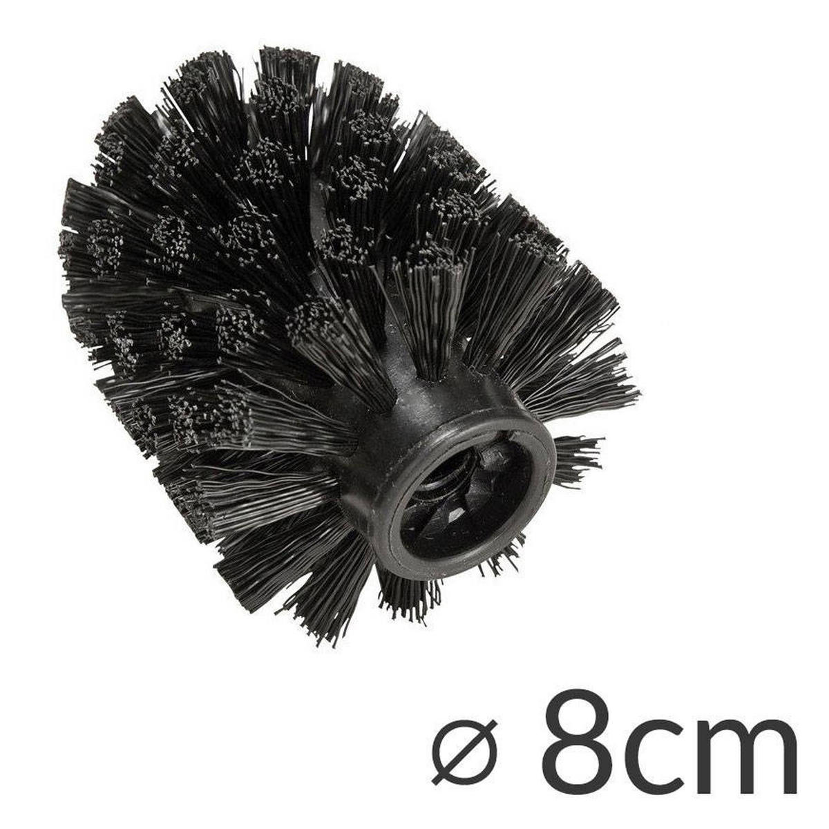 TOILETTENPAPIER- und Bürstenhalter 2-in-1 Ferla 18/18/69,5 cm - Schwarz, Metall (18/69.5/18cm) - Wenko