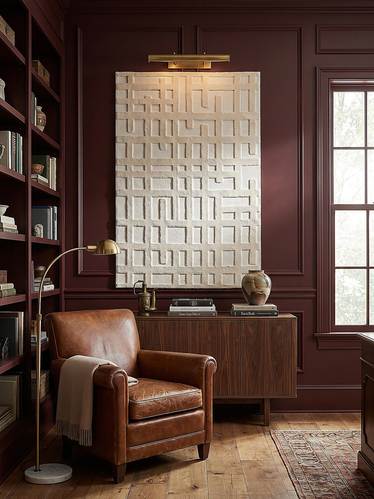 HOCHFLORTEPPICH FORSS, Labyrinth-Relief, Creme, 133 x 190 cm - Beige, Textil (133/190cm) - KADIMA DESIGN