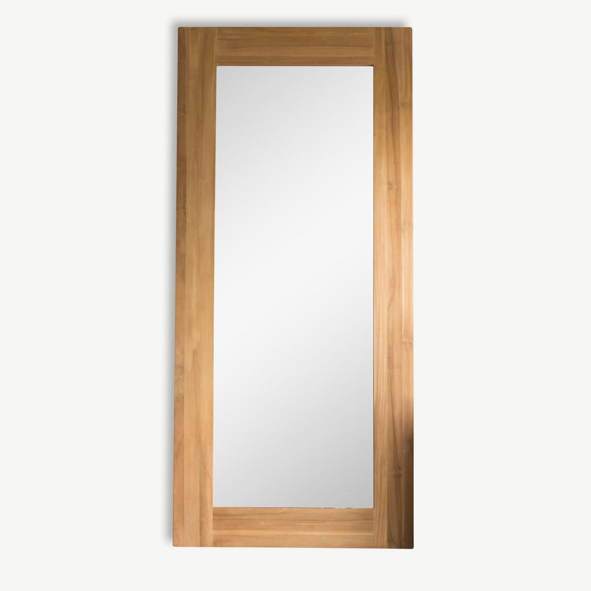 SPIEGEL Square Natur aus Teak - Naturfarben, Holz (90/200/3cm) - Tikamoon
