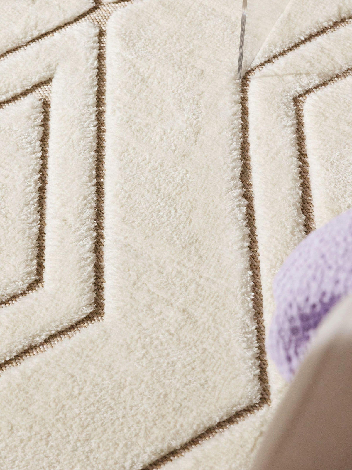TEPPICH Elanie 140/200 cm - Beige/Creme, Kunststoff (140/200cm) - benuta Pop
