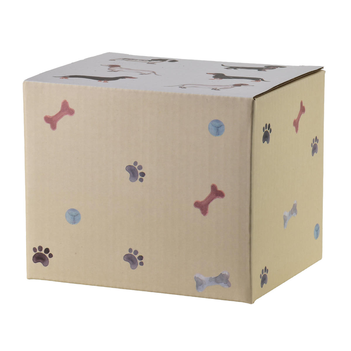 HRNEK Noah, porcelán, hnědá - krémová, keramika (0.41L) - Mondex