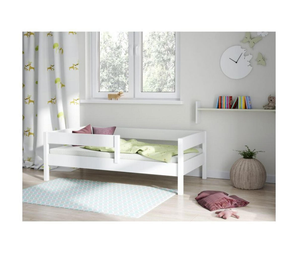 KINDERBETT Mix 180x90 weiß - Weiß, Holzwerkstoff (90/180cm) - LUKDOM