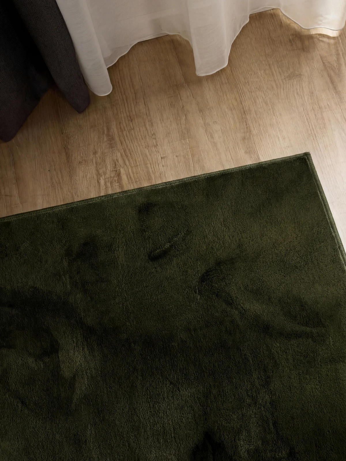 KUNSTFELLTEPPICH Furry Olivgrün 200/290 cm - Olivgrün, Kunststoff/Textil (200/290cm) - benuta