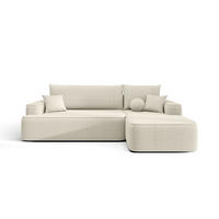 ECKSOFA mit Schlaffunktion FIGO Quelle 03 Rechts - Beige, Textil (250/150cm) - Bedante