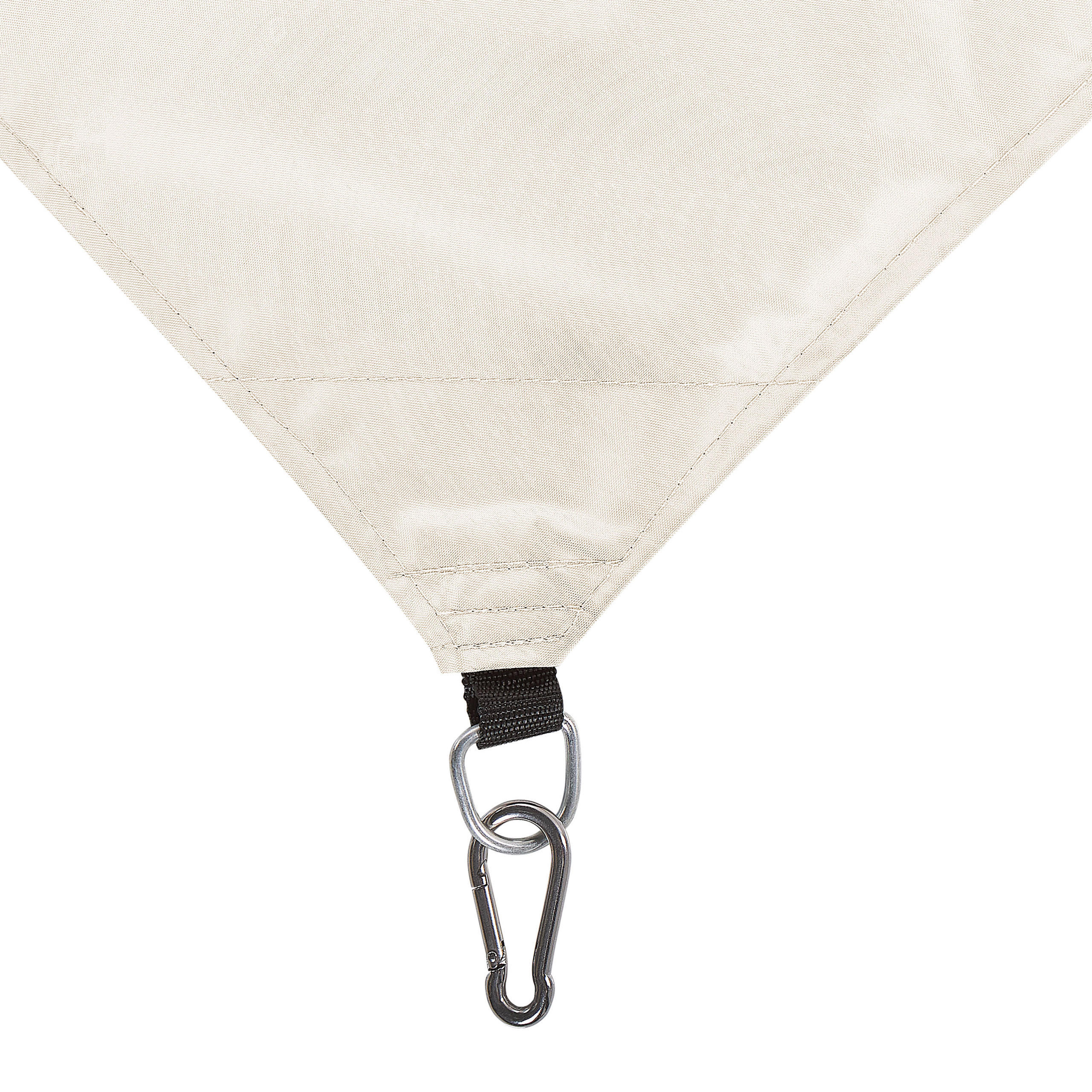 SONNENSEGEL cremeweiß quadratisch 300/300 cm Lukka - Weiß, Kunststoff (300/300cm) - Beliani