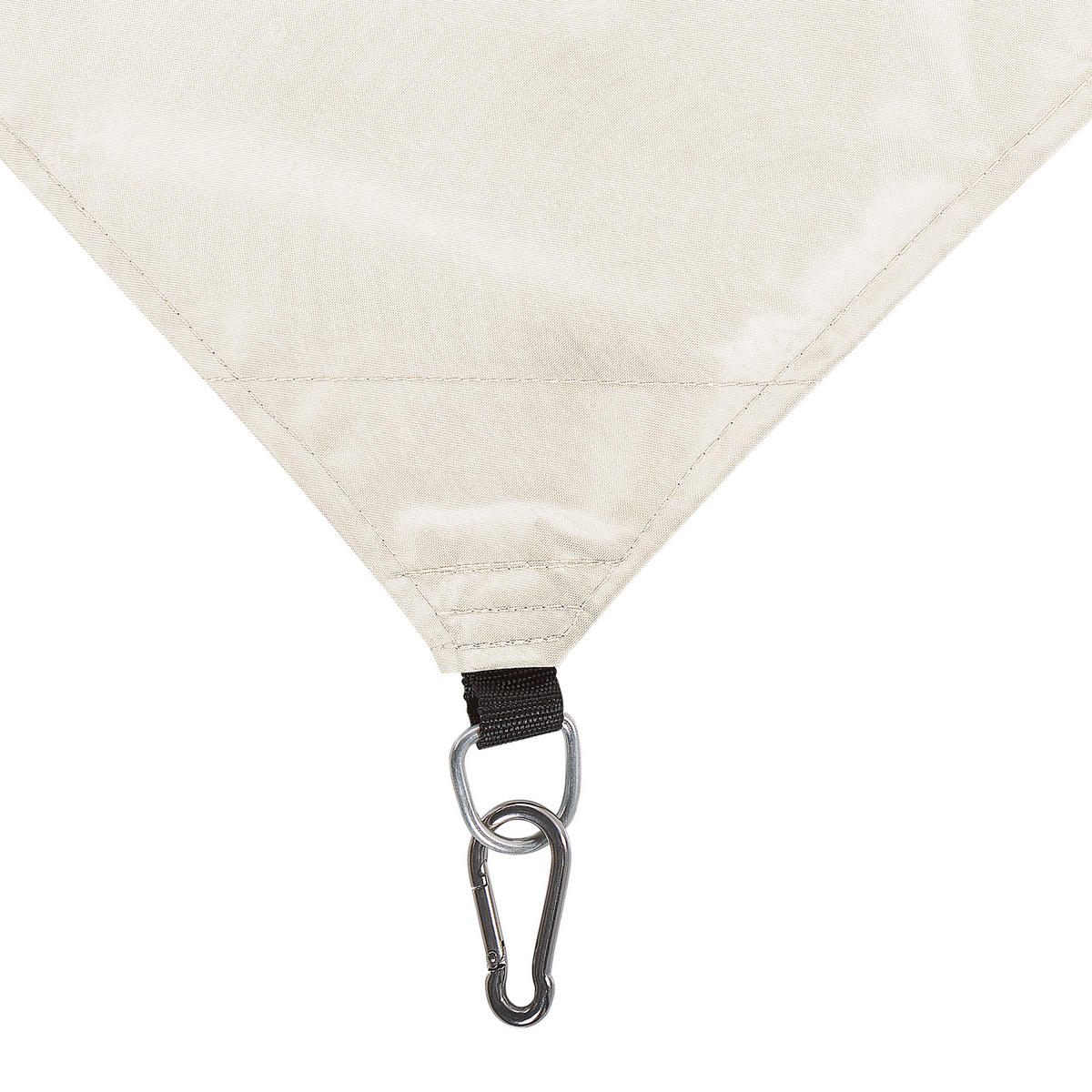 SONNENSEGEL cremeweiß quadratisch 300/300 cm Lukka - Weiß, Kunststoff (300/300cm) - Beliani