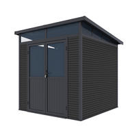 GARTENHAUS Aluminium WPC 218/218/226 cm Anthrazit - Anthrazit, Metall (218/226/218cm) - WEIDE