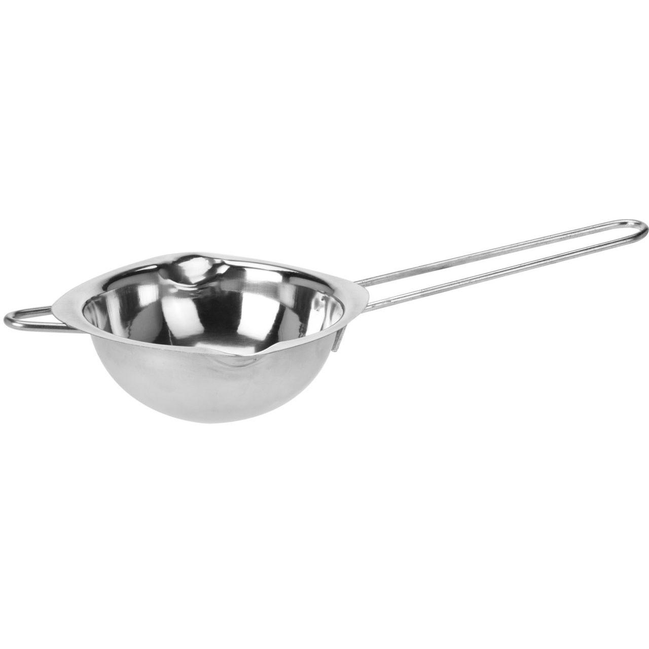 SCHMELZTOPF Edelstahl 28,5/14/6 cm - Silberfarben, Metall (28.5/14/6cm) - Excellent Houseware