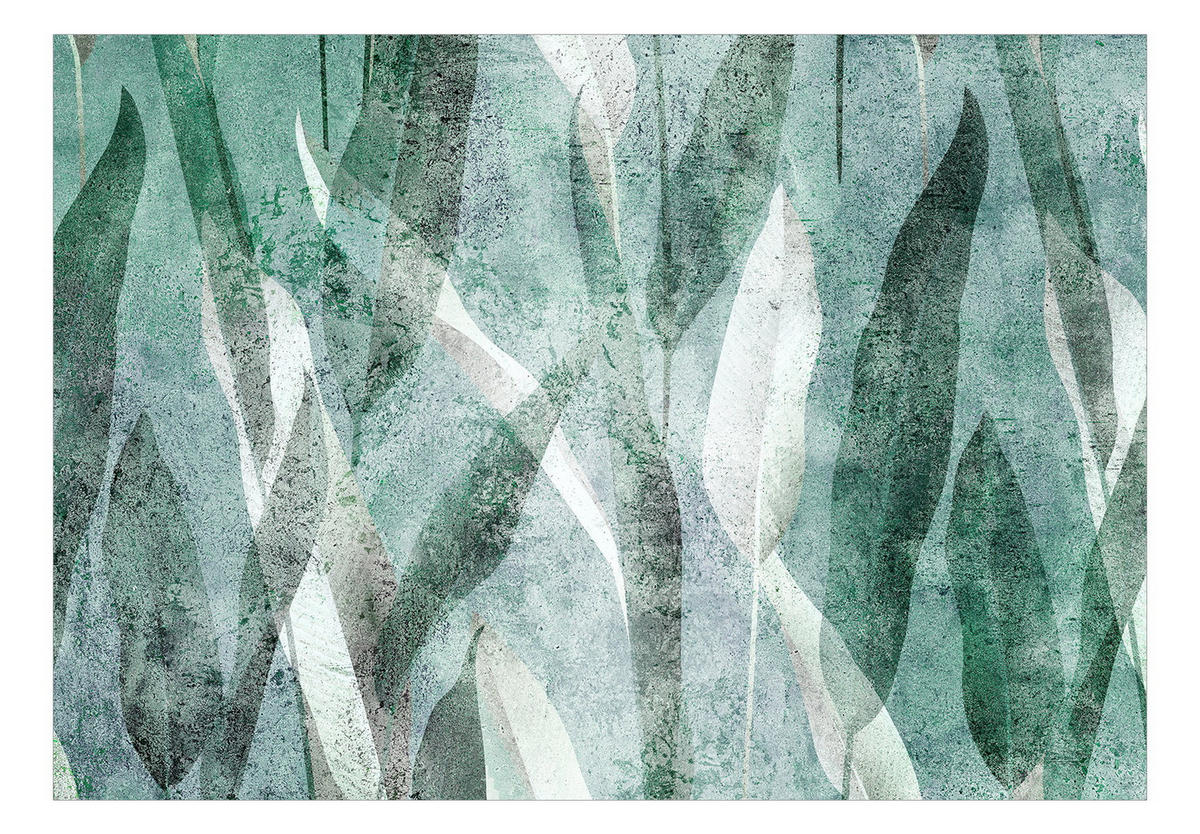 VLIESTAPETE Grün 100/70 cm - Grau/Grün, Textil (100/1cm) - KUNSTLOFT