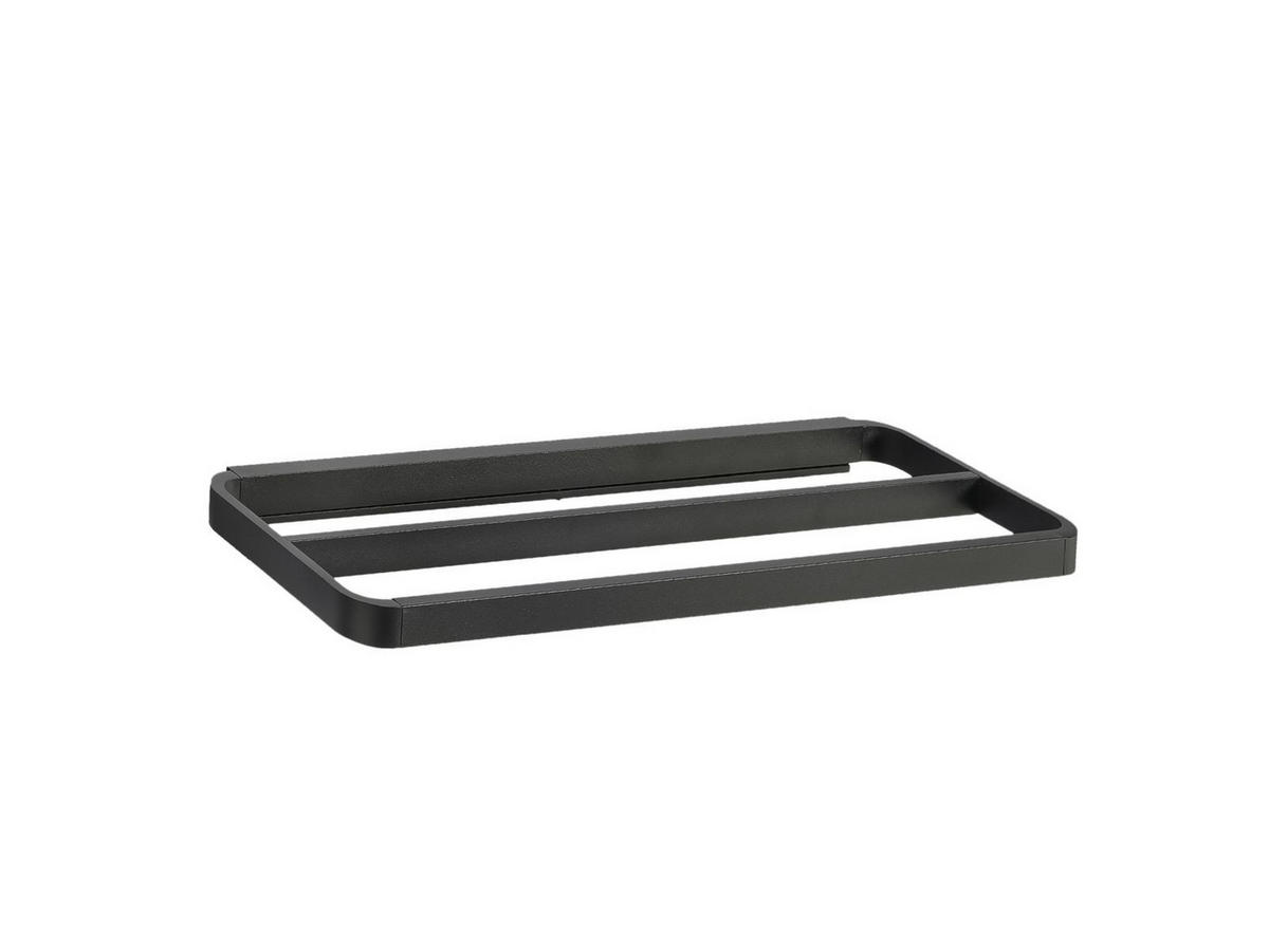 HANDTUCHHALTER Rim schwarz 44x12cm - Schwarz, Metall (44/2/12cm) - Zone Denmark