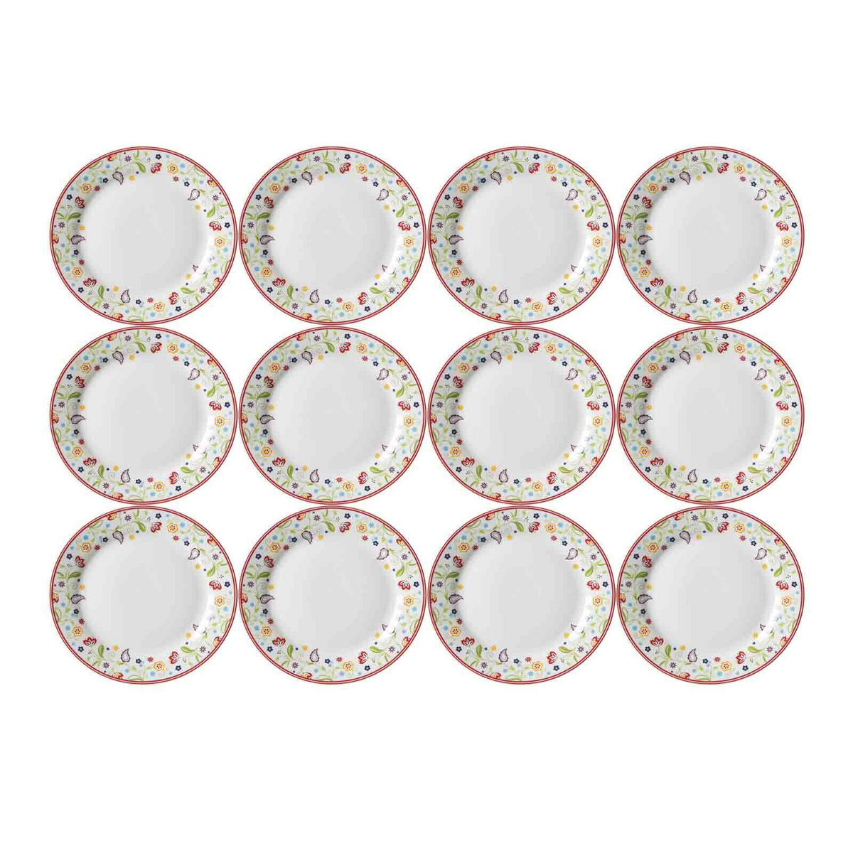 SPEISETELLER Shanti bunt ø 27 cm 12er Set - Multicolor, Keramik (27cm) - Ritzenhoff Breker