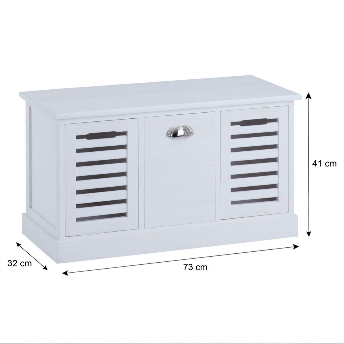 SITZBANK TRIENT weiß - Weiß, Holzwerkstoff (73/41/32cm) - CARO-Möbel