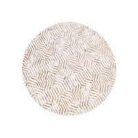 TEPPICH CRYSTAL ROUND Braun 200/200 cm - Braun, Kunststoff (200/200cm) - Tapiso