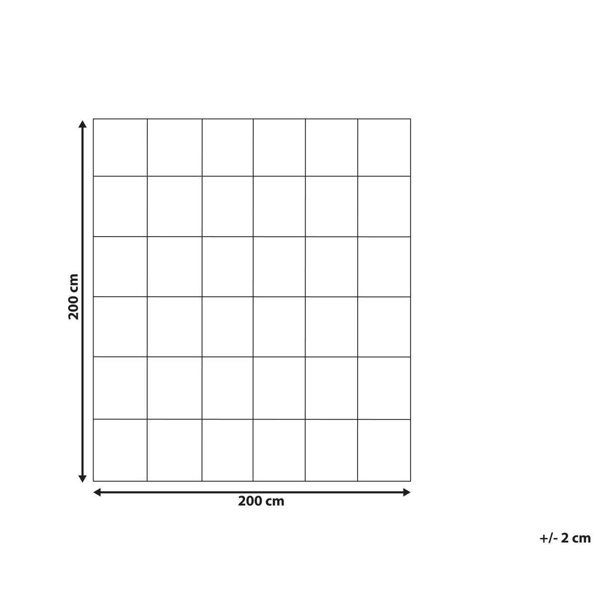 PŘIKRÝVKA Kachní peří a Prachové peří Lehká Teplá 200/200 cm Cervino - bílá, textil (200/200cm) - Beliani