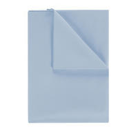 BETTTUCH ohne Gummi 180/275 cm, in Hellblau - Hellblau, Textil (275/180cm) - Blumtal