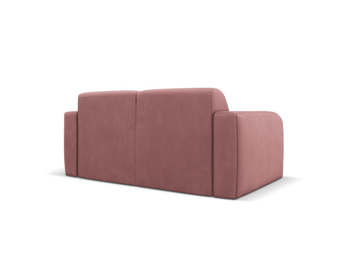 SOFA Molino aus strukturiertem Stoff rosa 2 Sitzplätze - Pink, Textil (95/72/170cm) - Micadoni