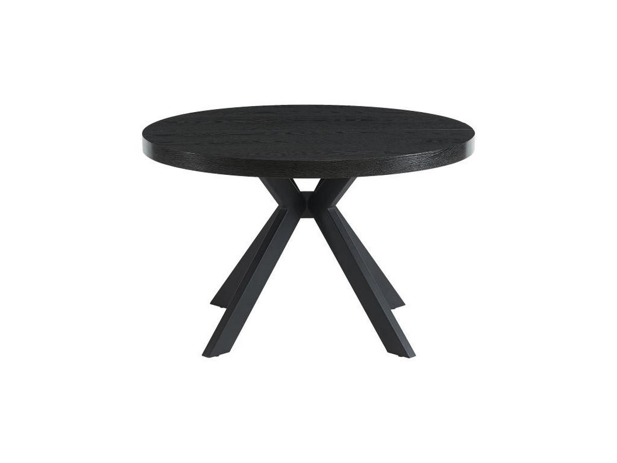 ESSTISCH - ausziehbar - 4 bis 8 Personen - MDF & Stahl - Schwarz - KOMONI - Schwarz, Holz (220/120/76cm) - Vente-Unique