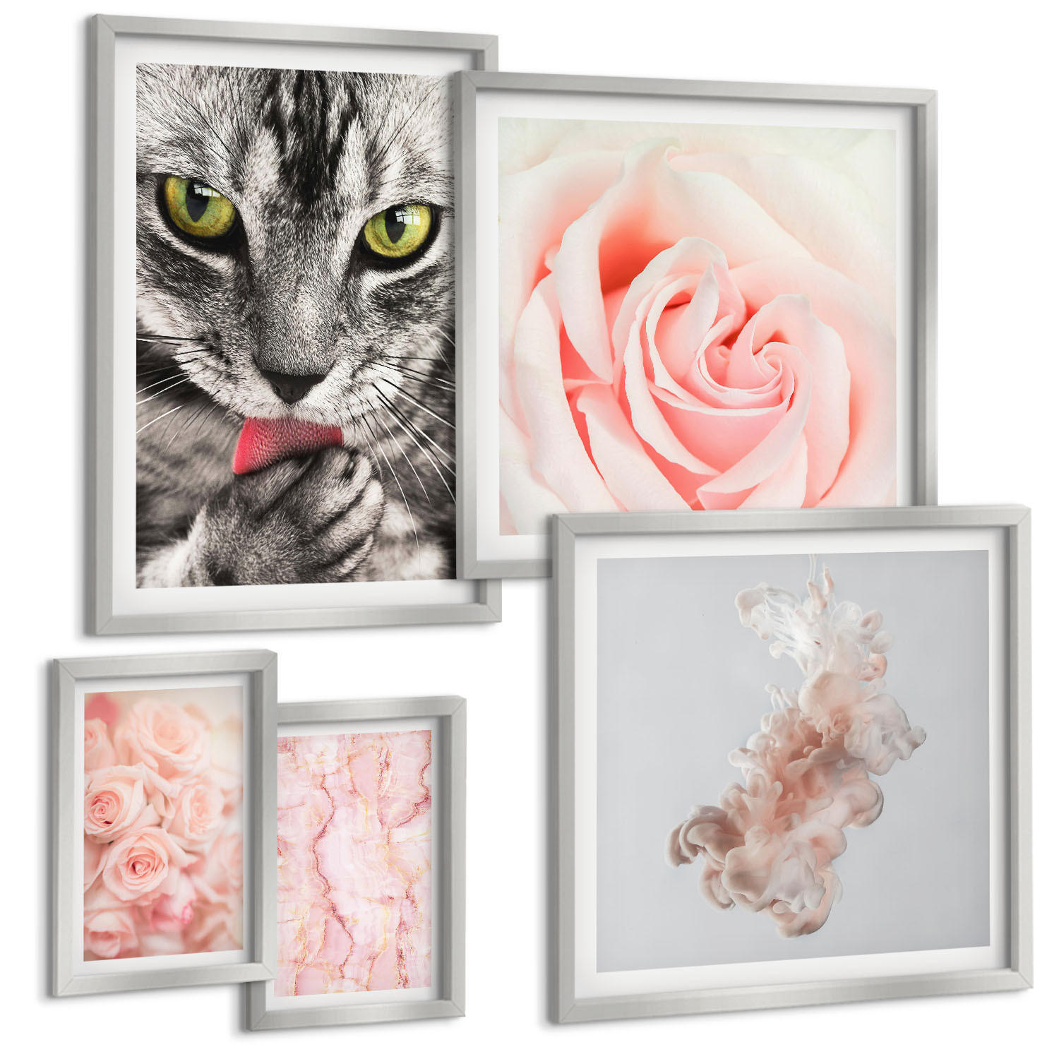 Tulup Bilder Silber 40x60 cm