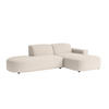 ECKSOFA Cursal Atelier, Stoff Poso, Beige, Rechts - Creme, Holz (269/166cm) - Kaiser Möbel