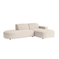 ECKSOFA Cursal Atelier, Stoff Poso, Beige, Rechts - Creme, Holz (269/166cm) - Kaiser Möbel